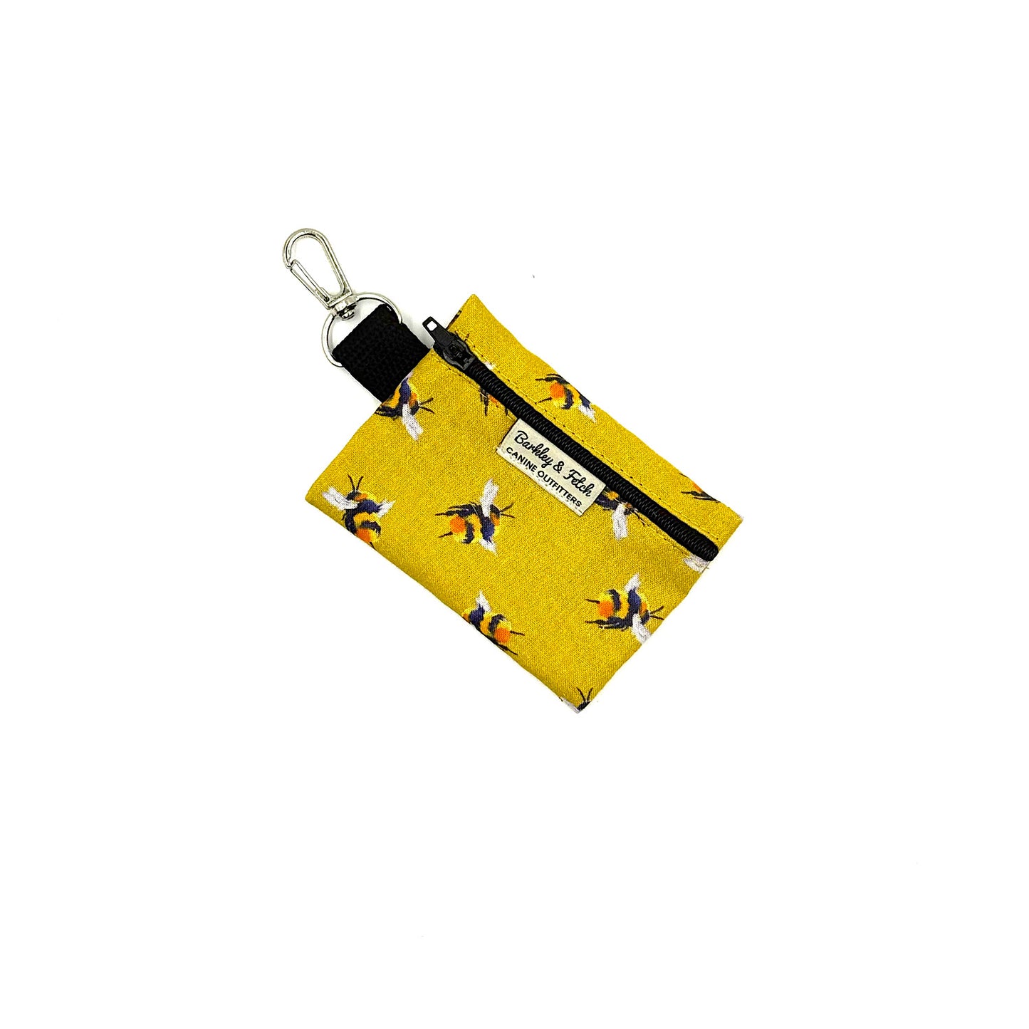 Yellow Bee Print Poo Bag Holder